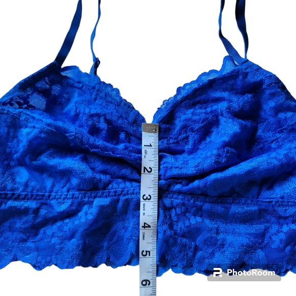 Victoria's Secret Pink Lace Bralette Blue Size M - Picture 10 of 12